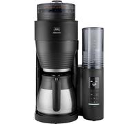 Melitta AromaFresh Pro X Therm - Cafetera de goteo con molinillo integrado, cafetera de filtro con jarra térmica y depósito de agua extraíble, máquina de café para hasta 8 tazas, negro