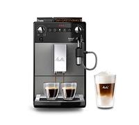 Melitta Avanza F270-100 Mystic Titan - Cafetera superautomática compacta con molinillo silencioso, máquina de café con capuchinador easy, depósitos XL, modo doble taza y limpieza automática, 1,5 L