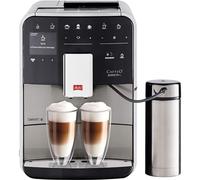Melitta Barista TS Smart 860-100, cafetera automatica con molinillo incorporado para expreso, depósito de leche, 1450 vatios, 1.8 litros, acero inoxidable