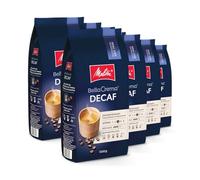 Melitta BellaCrema Decaffeinato Ganze Kaffee-Bohnen entkoffeiniert 8 x 1 kg, ungemahlen, Kaffeebohnen für Kaffee-Vollautomat, koffeinfrei, milde Röstung, geröstet in Deutschland, Stärke 3