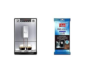 Melitta Caffeo Solo E950-103, Cafetera Molinillo, 15 Bares, Café en Grano para Espresso, Limpieza Automática + Pro Aqua Cartucho de Filtro Descalcificador