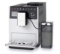 Melitta CI Touch F630-101, Cafetera Automática con Molinillo Silencioso, Café Molido y en Grano, Personalizable, Pantalla Táctil, Limpieza Automática, 15 Bares, Plata