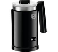 Melitta Cremio II 1014-02 - Espumador de leche fría o caliente, calentador de leche para conseguir una espuma perfecta, espumador con recubrimiento antiadherente, fácil de limpiar, 0,25 L, Negro