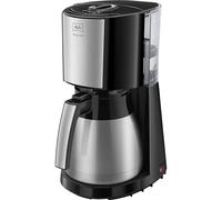 Melitta Enjoy Top Therm, 1017-08 - Cafetera de goteo con jarra térmica y tapa Easy Click, cafetera de filtro con portafiltros pivotante, máquina de café para hasta 10 tazas, 1,25 L, negro