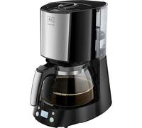 Melitta Enjoy Top Timer 1017-11 - Cafetera de Goteo con Función temporizador, Jarra de Cristal, Detector de Aroma Patentado, Apagado Automático, Acero Inoxidable, 1.2 litros
