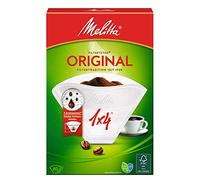 Melitta - Filtros 1x4, 3 zonas de aroma, 80 unidades, color blanco