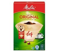 Melitta filtros de café 1x4 natural de Brown, 80 piezas