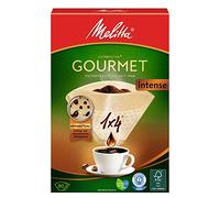 Melitta Gourmet - Bolsas de filtro de café sabor Intense, estructura Aromamax, Marrón Natural, 80 Piezas