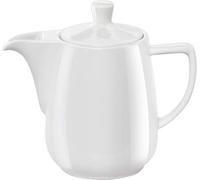 Melitta Jarra de Porcelana para Café Pour Over, Tapa Superior, Asa Lateral, 0,6 Litros, Blanco