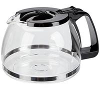 Melitta 1023-01 Jarra de vidrio de repuesto para cafetera Easy II 1023-02, negra, vidrio de borosilicato, 1,25 litros, 1 pieza