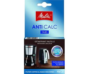 Melitta - Juego de 4 pastillas antical para cafeteras