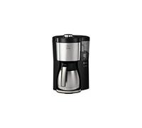 Melitta Look V Therm Perfection 1025-16 - Cafetera de goteo con jarra térmica y protección antical, cafetera de filtro con depósito extraíble, máquina de café para hasta 10 tazas, 1,25 L, negro