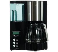 Melitta Cafetera de filtro con jarra de vidrio, Función temporizador y conservación de temperatura, Optima Timer, 1.2 Litros, Negro, 100801