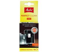 Melitta Pastillas Perfect Clean - Pastillas limpiadoras para cafeteras superautomáticas, producto de limpieza que elimina los restos de café, limpieza eficiente e higiénica garantizada, 4 unidades