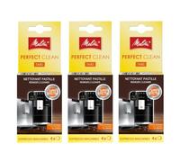Melitta Perfect Clean - Pastillas de limpieza para cafeteras automáticas, cafeteras y cafeteras espresso, 3 unidades (12 tabletas)