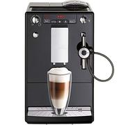Melitta Solo&Perfect Milk E957-101 - Cafetera superautomática con autocapuchinador, máquina de café con modo doble taza, sistema de extracción de aroma y limpieza automática, 1,2 L, negro