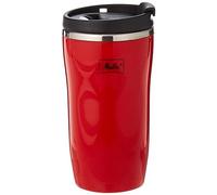 Melitta térmica 250ml Taza Isotérmica de 250 ml, Base Antideslizante, Antigoteo, Totalmente Hermético, Rojo, 0.25 litros, Plástico