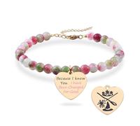 Melix Home Wicked Merch Pulsera de cuentas de piedra, Regalos para mujeres, hermana, amistad, Mejor amiga, Regalos para la mejor amiga, M, Piedra