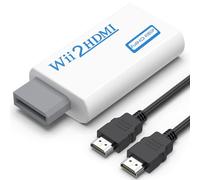 Meliya Adaptador Wii a HDMI Converter con Cable HDMI HD 1080P Audio de 3,5mm para Wii Monitor Projector TV