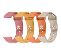 Meliya Compatible con correas de reloj de 20 mm y 22 mm de liberación rápida, correas de repuesto deportivas de silicona suave para reloj inteligente con lengüetas de reloj de 20 mm y 22 mm para