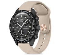 Meliya Correas para reloj Moonswatch, correa de silicona suave compatible con Omega X Swatch Moonswatch Speedmaster/Rolex/SEIKO 20 mm, Swatch Omega Moonswatch Speedmaster Watch Correa de repuesto para