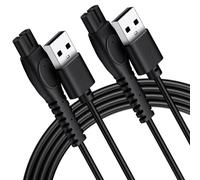 Meliya Paquete de 2 cables de carga para Philips Norelco One Blade 360 QP2724 QP2834 QP1924 QP4631 QP6542 QP4530 QP6552, MG7910 MG5910 MG9525, X3001 S33411 X305. 2 para afeitadora Philips
