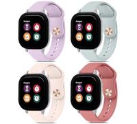 Meliya [Paquete de 4] Correas para Gizmo Watch 3 2 1 / Gabb Watch 3 2 1 / SyncUP Correas de reloj para niños, 20 mm de silicona suave transpirable correa de repuesto deportiva para Gizmo Watch 3 2 1