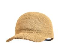 Meliyya Gorra de béisbol unisex de paja de papel, para hombre y mujer, gorra de béisbol de verano, gorra ajustable, A-color camello, Talla única