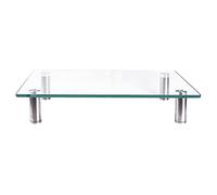 Melko Elevador de Pantalla de Cristal de 38,5 cm - Soporte para Monitor, Ordenador Portátil y Televisores de Hasta 30 kg