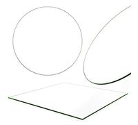 Melko Placa de cristal para chimenea (rectangular, 90 x 90 cm)