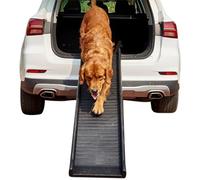Melko Rampa para perros, 157,5 x 39,5 x 8,5 cm, plástico con revestimiento antideslizante, plegable