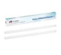 Mellbree Voice - Tubo de silicona para terapia vocal y entrenamiento vocal, ideal para logopeda, rehabilitación del habla y cuidado profesional de la voz (transparente, 2 unidades)