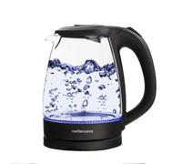 Mellerware - Hervidor Eléctrico 2200W, Modelo Spring, Capacidad 1.7 Litros, Fácil de Usar, Indicador Nivel de Agua. Calentamiento Rápido. Kettle Diseño Tetera Elegante. Transparente