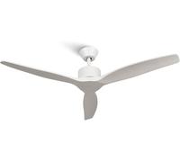 Mellerware - Ventilador de Techo con Mando a Distancia Brizy! | 30 W | 6 Velocidades | Ultra silencioso | Función Verano-Invierno | Temporizador | 3 Aspas | 132 de Diámetro | Motor DC | White