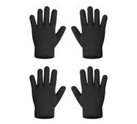 MELLIEX 2 Pares Guantes de Punto Mágico para Niños, Elásticos Guantes Dedos Completos Cálidos de Invierno Mitones para Niños y Niñas de 1-3 Años