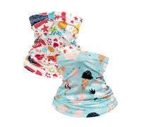 MELLIEX 2 Piezas Braga Cuello para Niño,Bufanda Multifunciónn para Niños Niñas 4-12 Años
