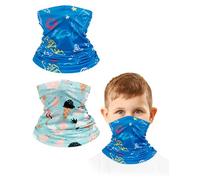 MELLIEX 2 Piezas Braga Cuello para Niño,Bufanda Multifunciónn para Niños Niñas 4-12 Años