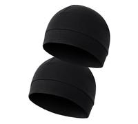 MELLIEX 2 Piezas Gorro para Hombre Mujer, Transpirable Algodón Running Skull Cap Multifuncional Gorro Bajo Casco para Ciclismo Moto
