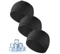 MELLIEX 3 Piezas Gorro para Hombre Mujer, Transpirable Seda Helada Running Skull Cap Multifuncional Gorro Bajo Casco para Ciclismo Moto