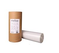 Melloa Cartuchos de película de repuesto para papelera de pañales compatibles Tommee Tippee Sangenic Tec Twist and Click Spross Ubbi Magic Littycat (Blanco, 200m + Tubo de papel)