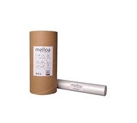 Melloa Cartuchos de película de repuesto para papelera de pañales compatibles Tommee Tippee Sangenic Tec Twist and Click Spross Ubbi Magic Littycat (Blanco, 50m + Tubo de papel)
