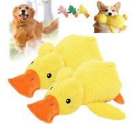 Mellow Dog Calming Duck Dog Toy, Calming Duck Dog Toy,Yellow Duck Dog Toy, Cute Calming Duck Dog Toy with Soft Squeaker,The Mellow Dog Calming Duck For Dogs(D)