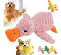 Mellow Dog Calming Duck Dog Toy, Calming Duck Dog Toy,Yellow Duck Dog Toy, Cute Calming Duck Dog Toy with Soft Squeaker,The Mellow Dog Calming Duck For Dogs(B)