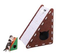 Mellowkin Cat Scratcher, 2025 Vertical Felt Cat Scratchers, Wear-Resistant Non-Shedding, L Type, Triangular (Gray,T)