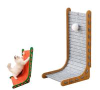 Mellowkin Cat Scratcher, 2025 Vertical Felt Cat Scratchers, Wear-Resistant Non-Shedding, L Type, Triangular (Gray,S)