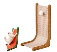 Mellowkin Cat Scratcher, 2025 Vertical Felt Cat Scratchers, Wear-Resistant Non-Shedding, L Type, Triangular (Beige,S)