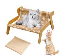 Mellowkin Cat Scratcher Couch, 2-In-1 Cat Scratch Lounge Couch Sofa with Durable Sisal Surface, Ergonomic Scratcher Bed for Indoor Pets to Relax, Play & Protect Furniture (Style B+Spare Pad)