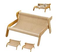 Mellowkin Cat Scratcher Couch, Cat Sisal Chair, The Claw Lounge, 2-in-1 Cat Scratch Pad and Lounger, Wear Resistant & High Load-Bearing for Cats (A)