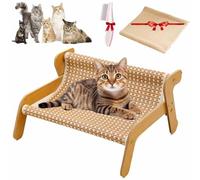 Mellowkin Cat Scratcher Couch,Pet Wavy Rocker,2-In-1 Cat Scratch Pad and Lounger,Wear Resistant Scratching Sisal Chair,with Replacement Pads (B Style(with Replacement Mattress), SIZE-1108)
