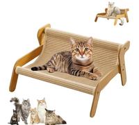 Mellowkin Cat Scratcher Couch, The Claw Lounge for Cats, Pet Wavy Rocker, Gentle on Claws for Healthy Scratching and Relaxing (Type A)